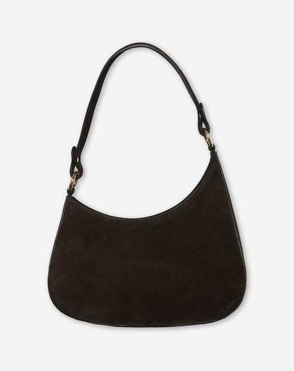 VIVIAN SUEDE BAG DONKERBRUIN
