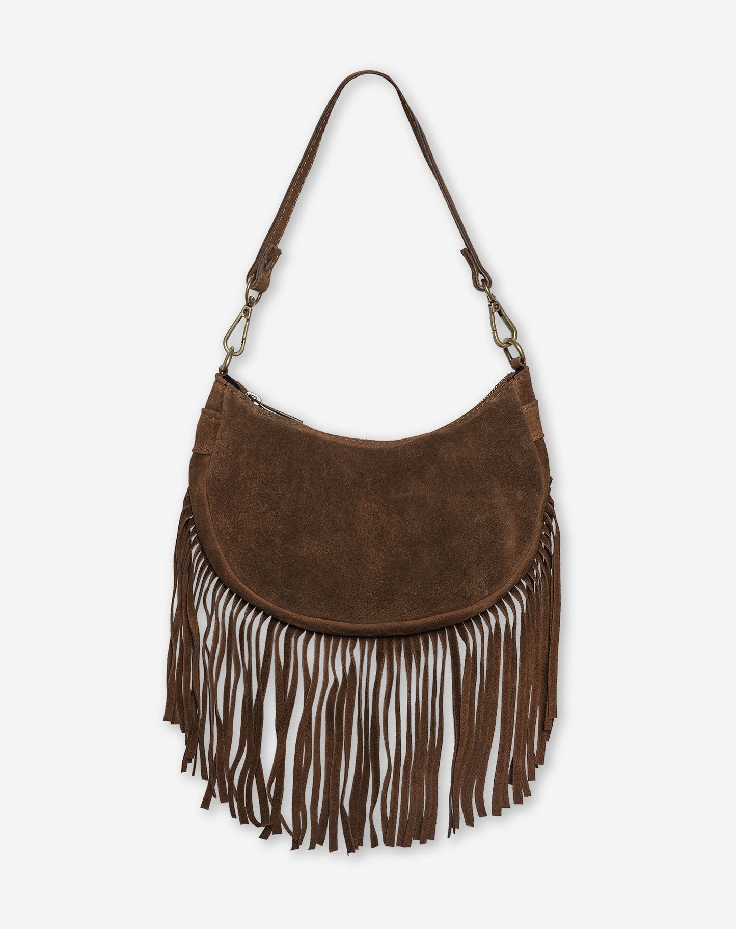 Bolso de ante con flecos