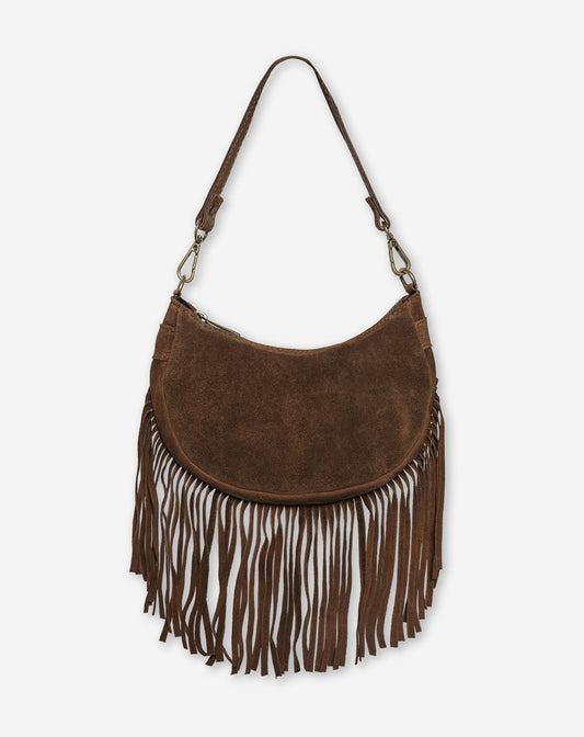 Bolso de ante con flecos