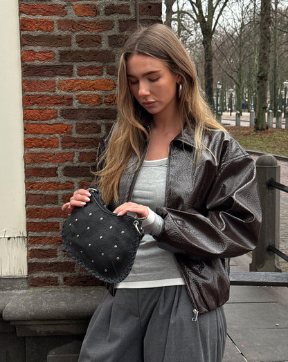 STUD BAG ZWART