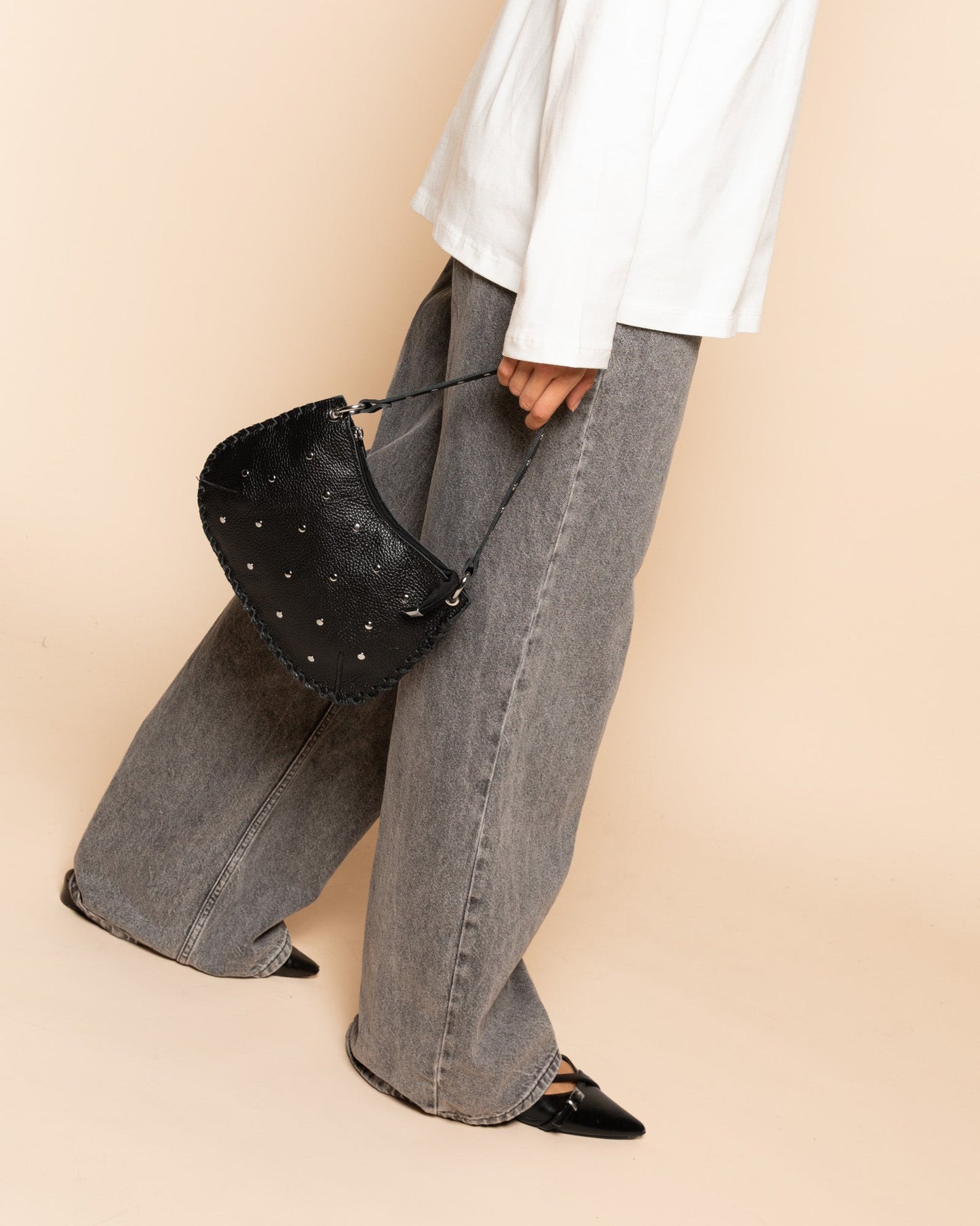 STUD BAG ZWART