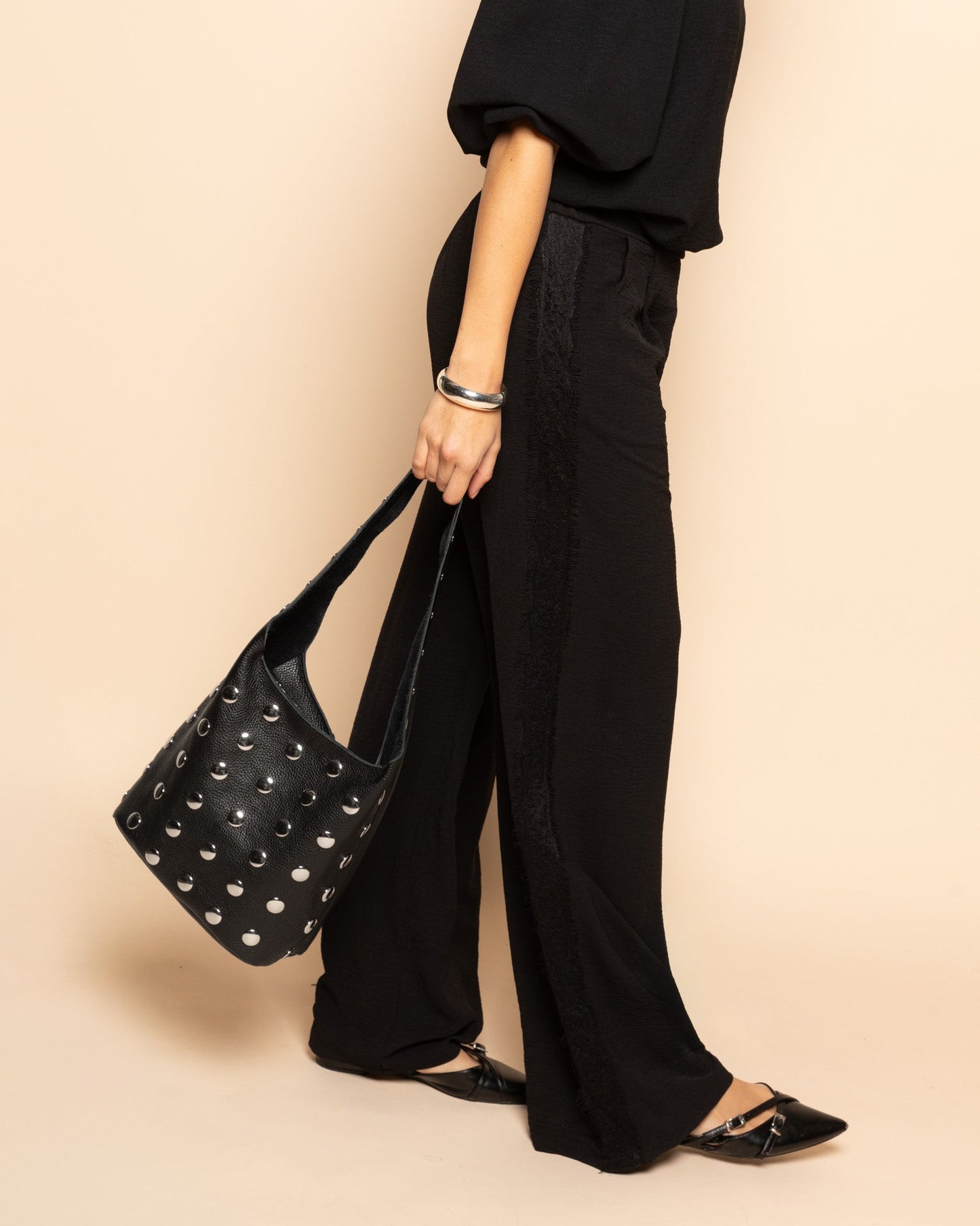 STUD SHOPPER ZWART