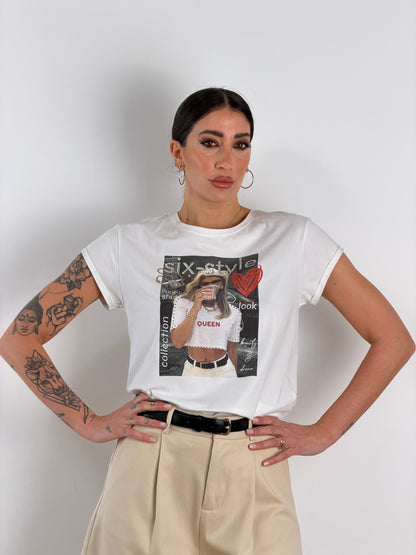T-Shirt STYLE NERA/BIANCA D66482