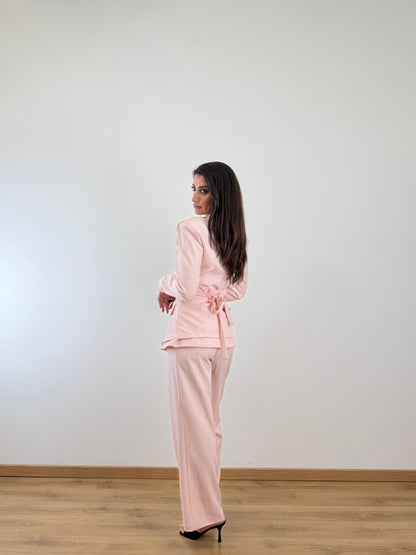 Tailleur corsetto rosa 6865