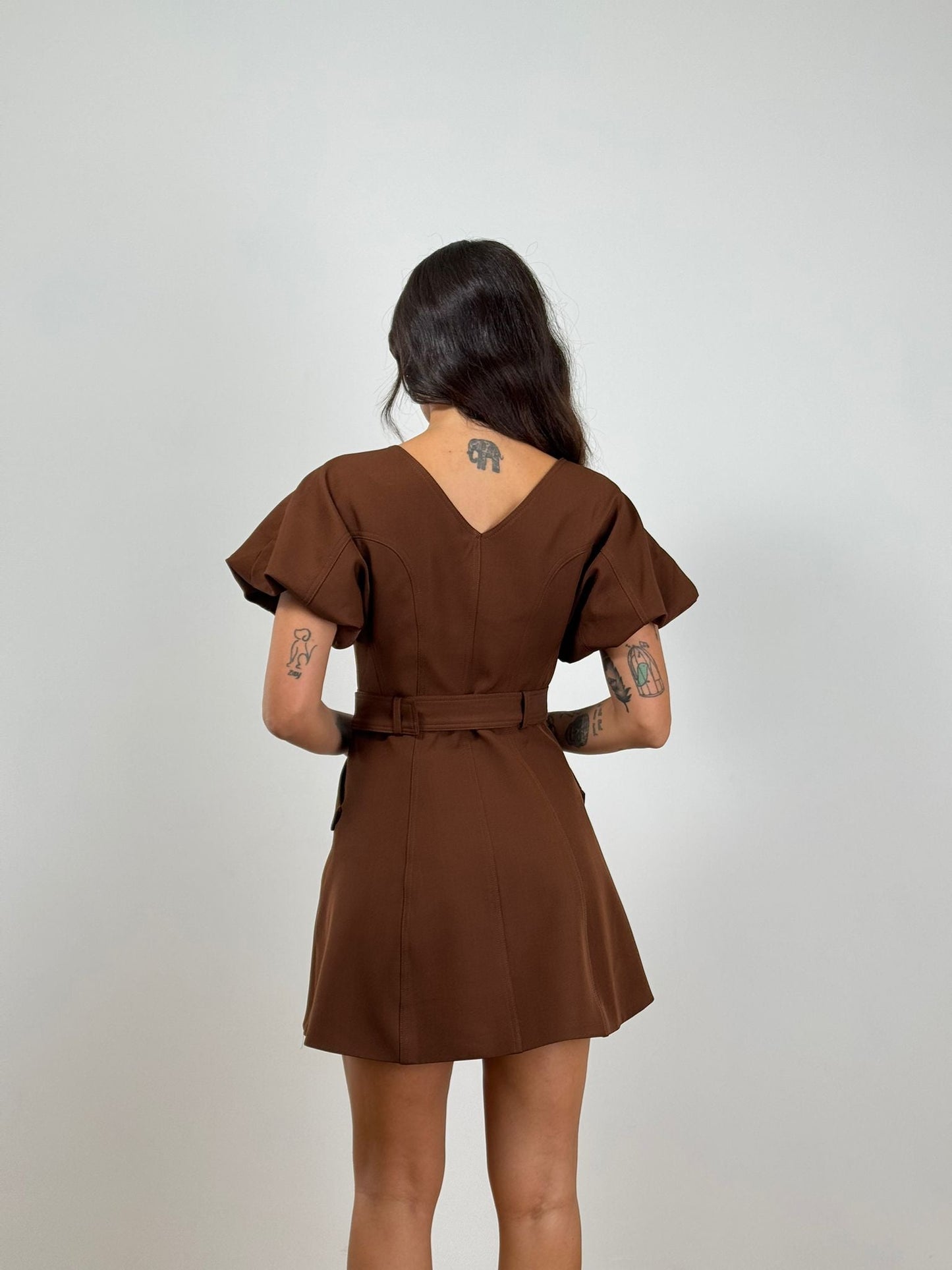 Abito CHEMISIER BROWN R11686