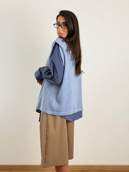 Gilet azzurro W50165
