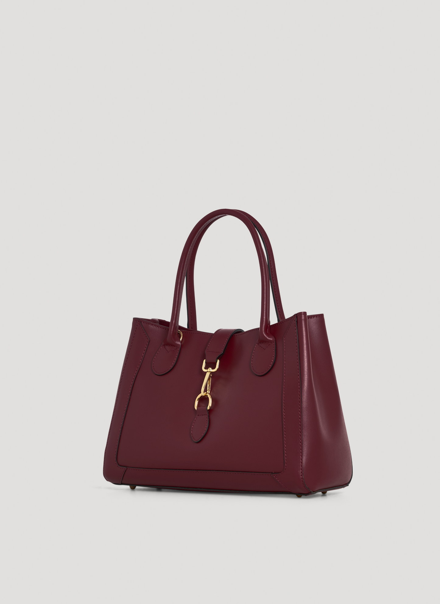 Borsa Chloe micro in pelle spazzolata Borgogna
