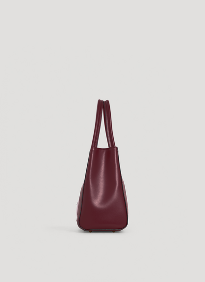 Borsa Chloe micro in pelle spazzolata Borgogna