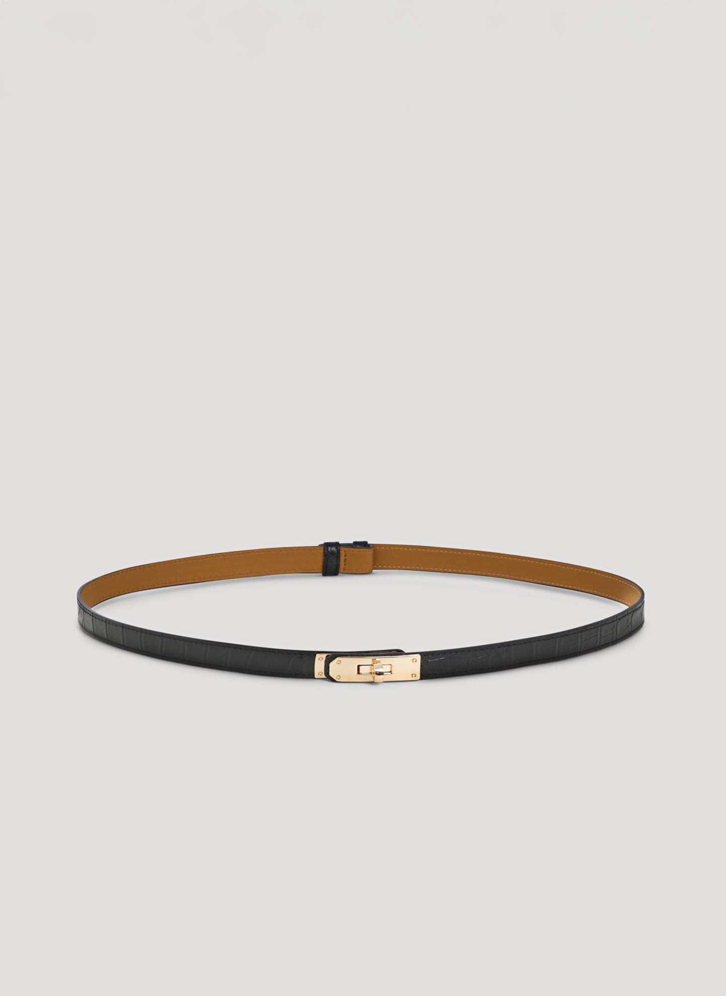 Cintura Baronne Limited Edition in pelle Coco Nera