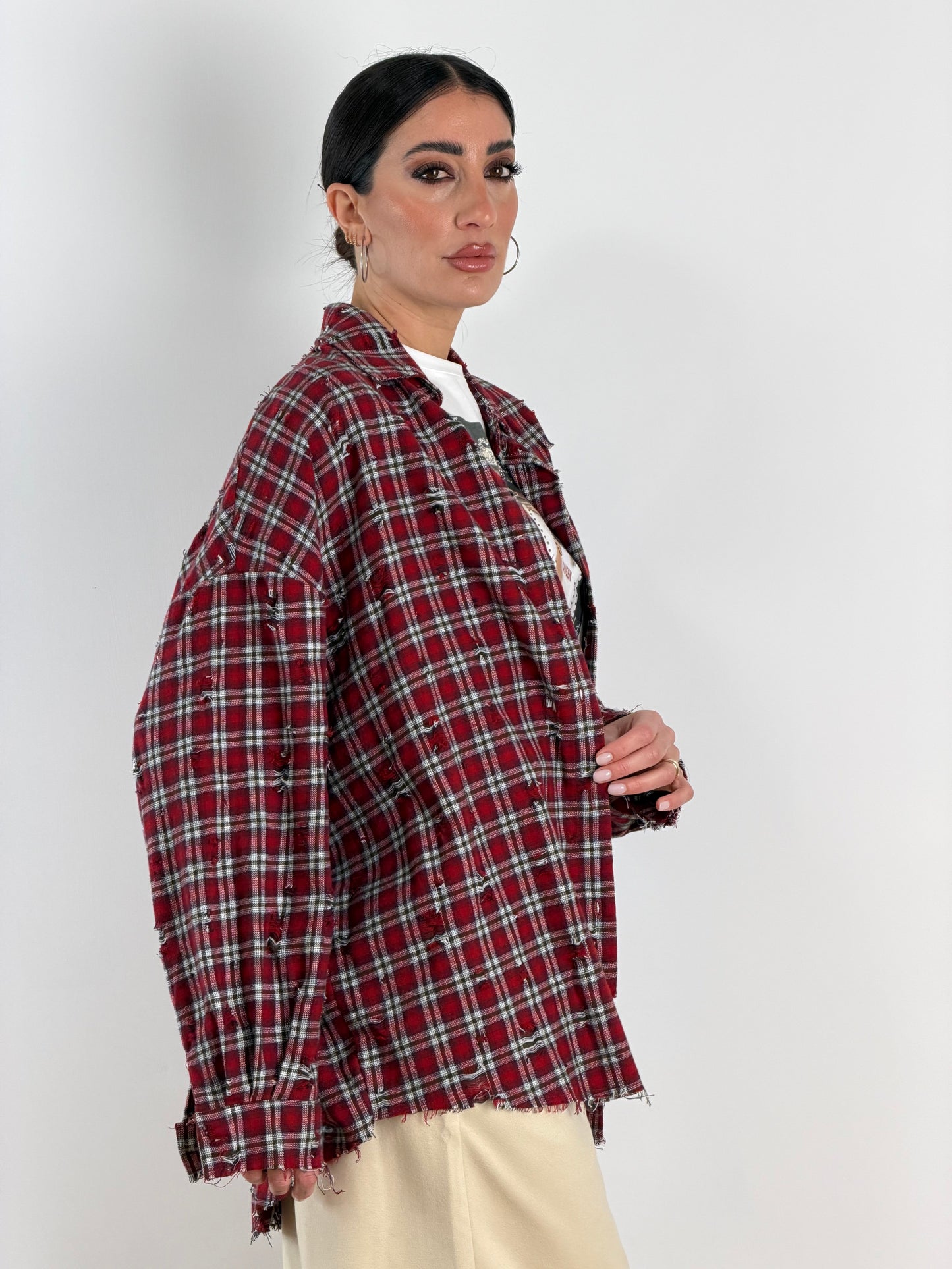 Camicia quadri rossa 5493