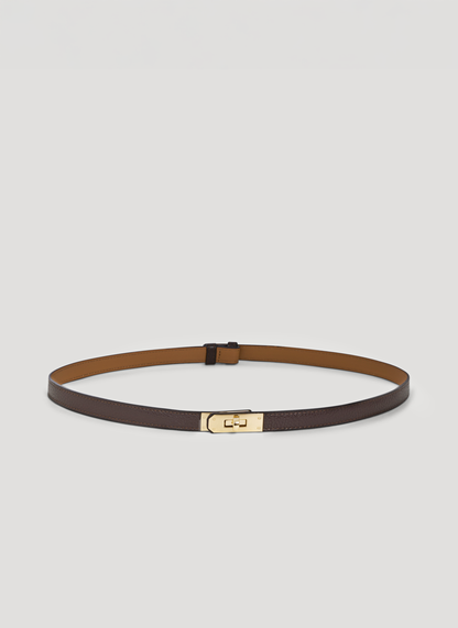 Cintura Baronne in pelle Testa di moro Gift
