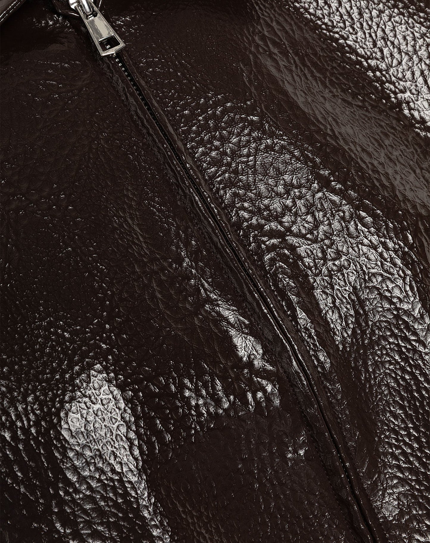 LIZ PU BALLOON JACKET BRUIN