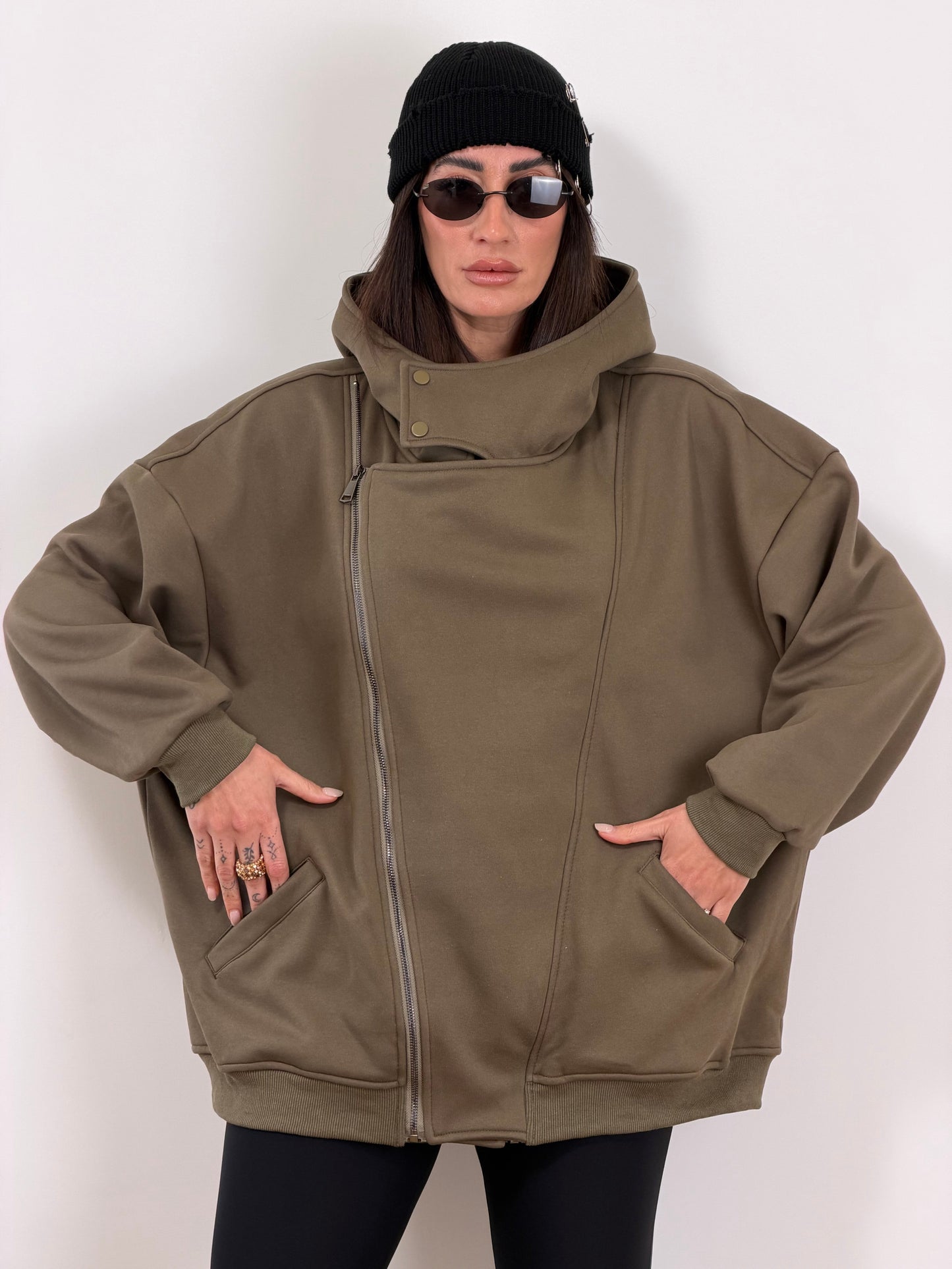 Felpa verde W46497