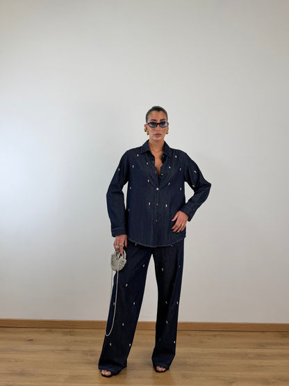 Coordinato denim Swarovski 2668