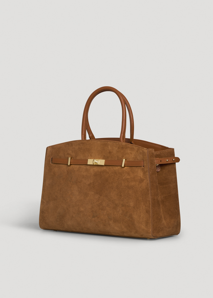Borsa Driade in Camoscio e Pelle Cuoio