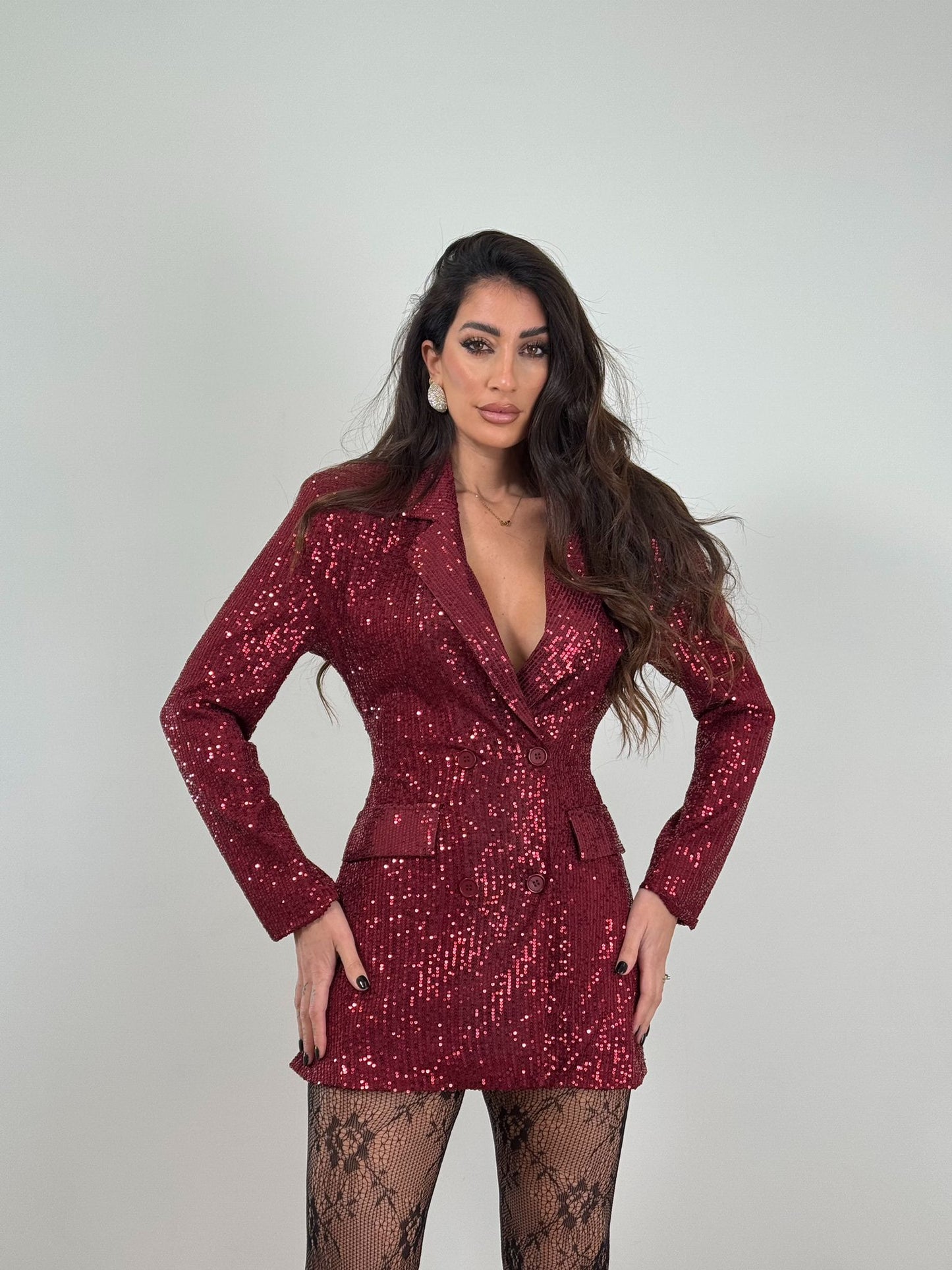 Abito blazer paillettes 258