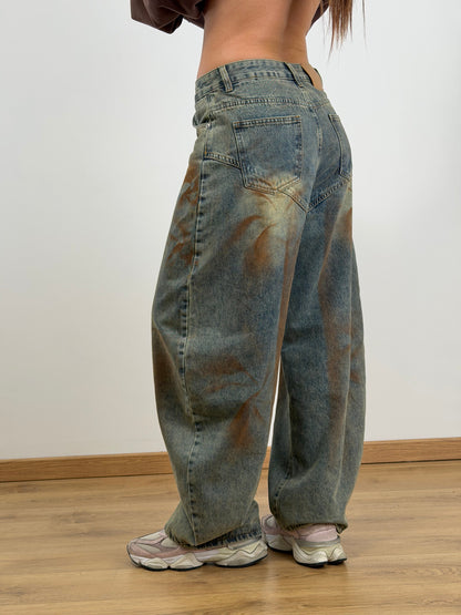 Jeans sabbiato ballon P10686