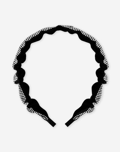 STRASS ALLOVER HEADBAND ZWART