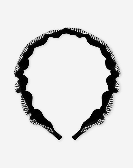 STRASS ALLOVER HEADBAND ZWART