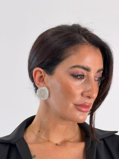 Orecchini bottone Silver