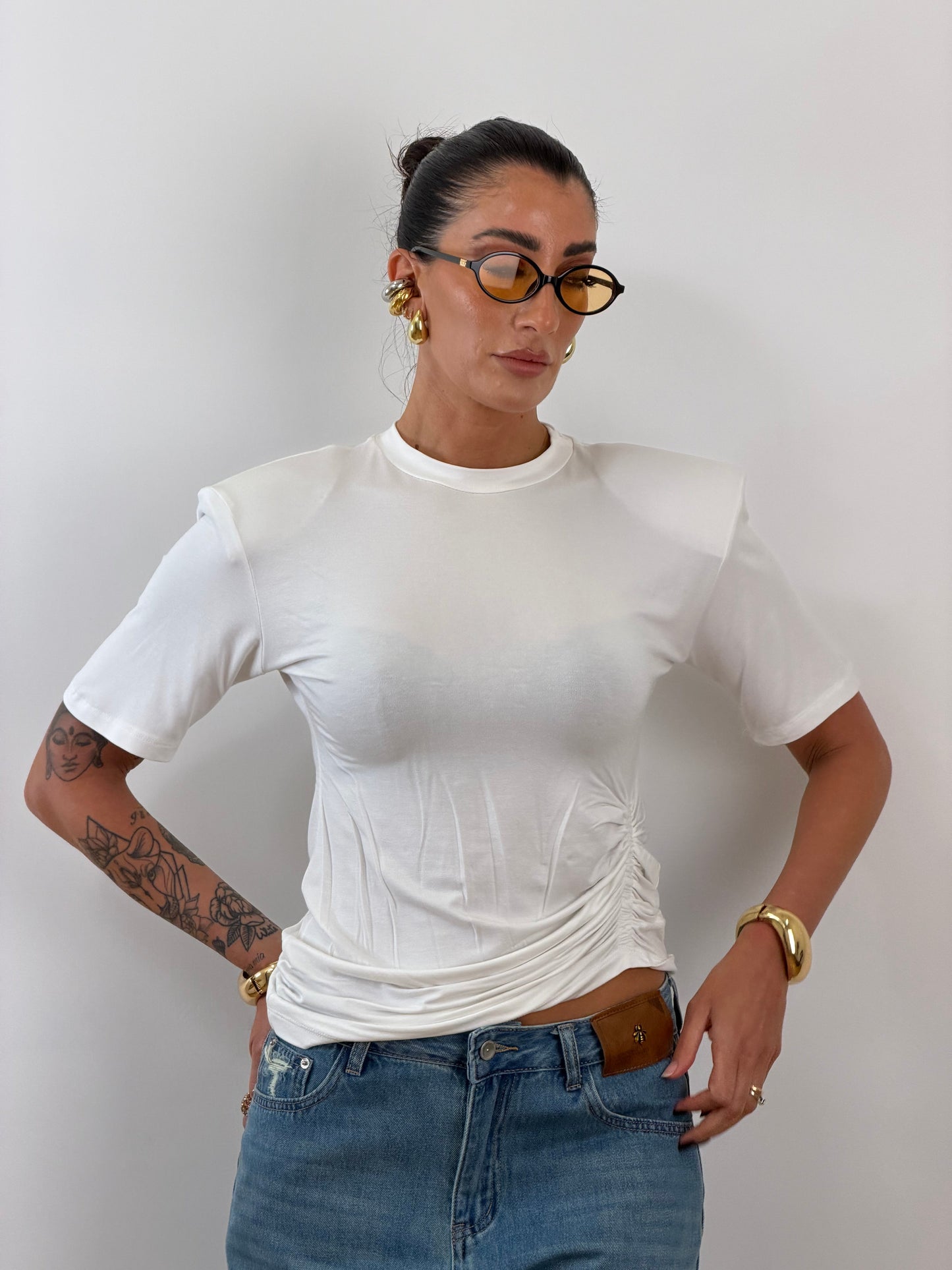 T shirt Just West white W990
