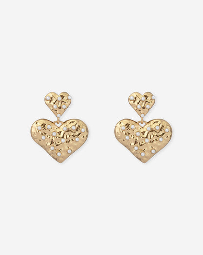HEART PEARL EARRINGS
