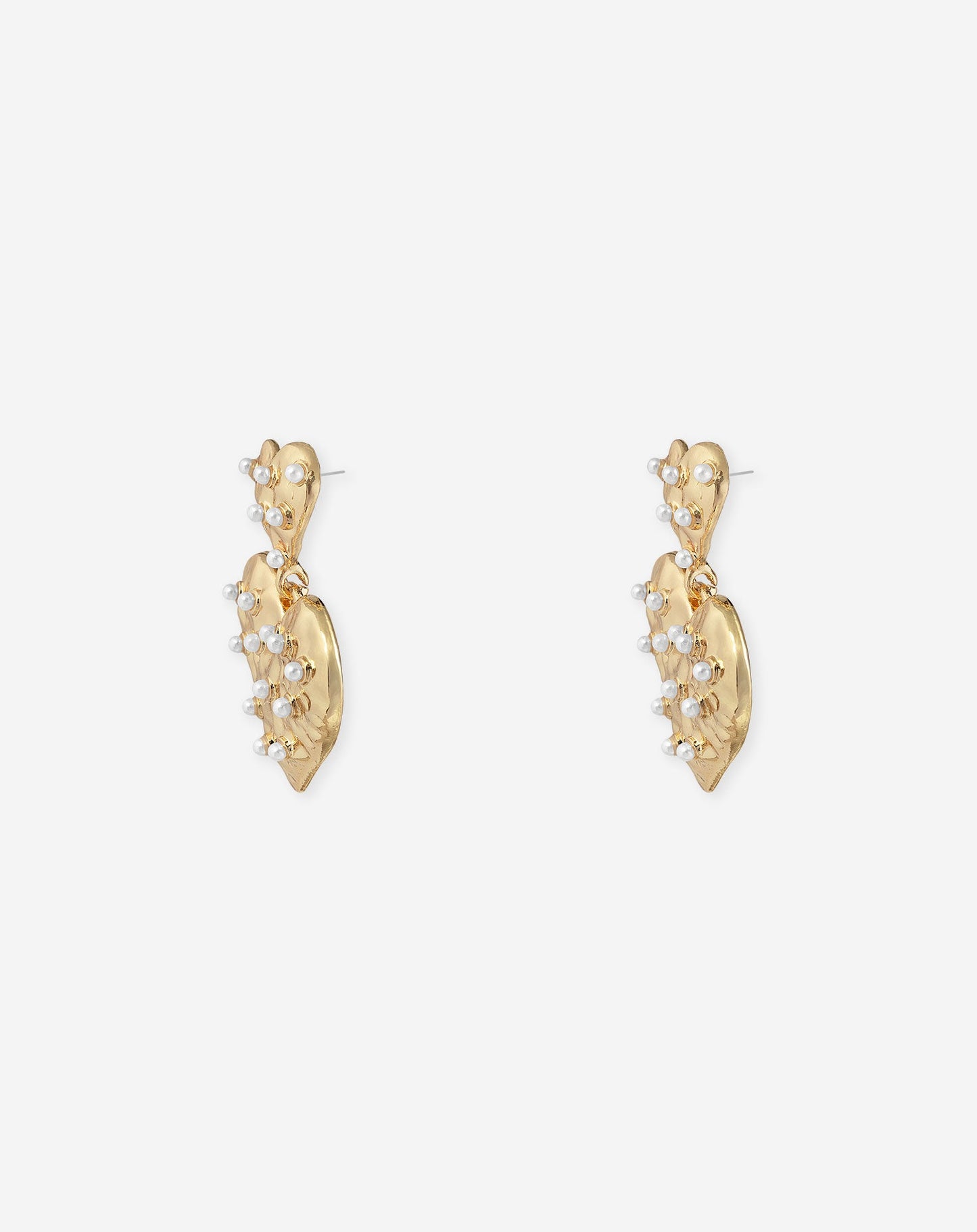 HEART PEARL EARRINGS