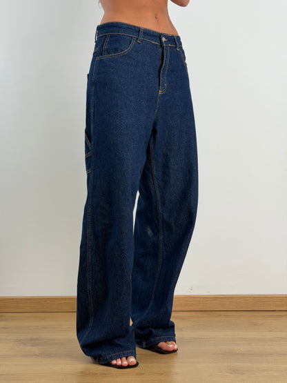 Jeans ballon blu scuro DM136