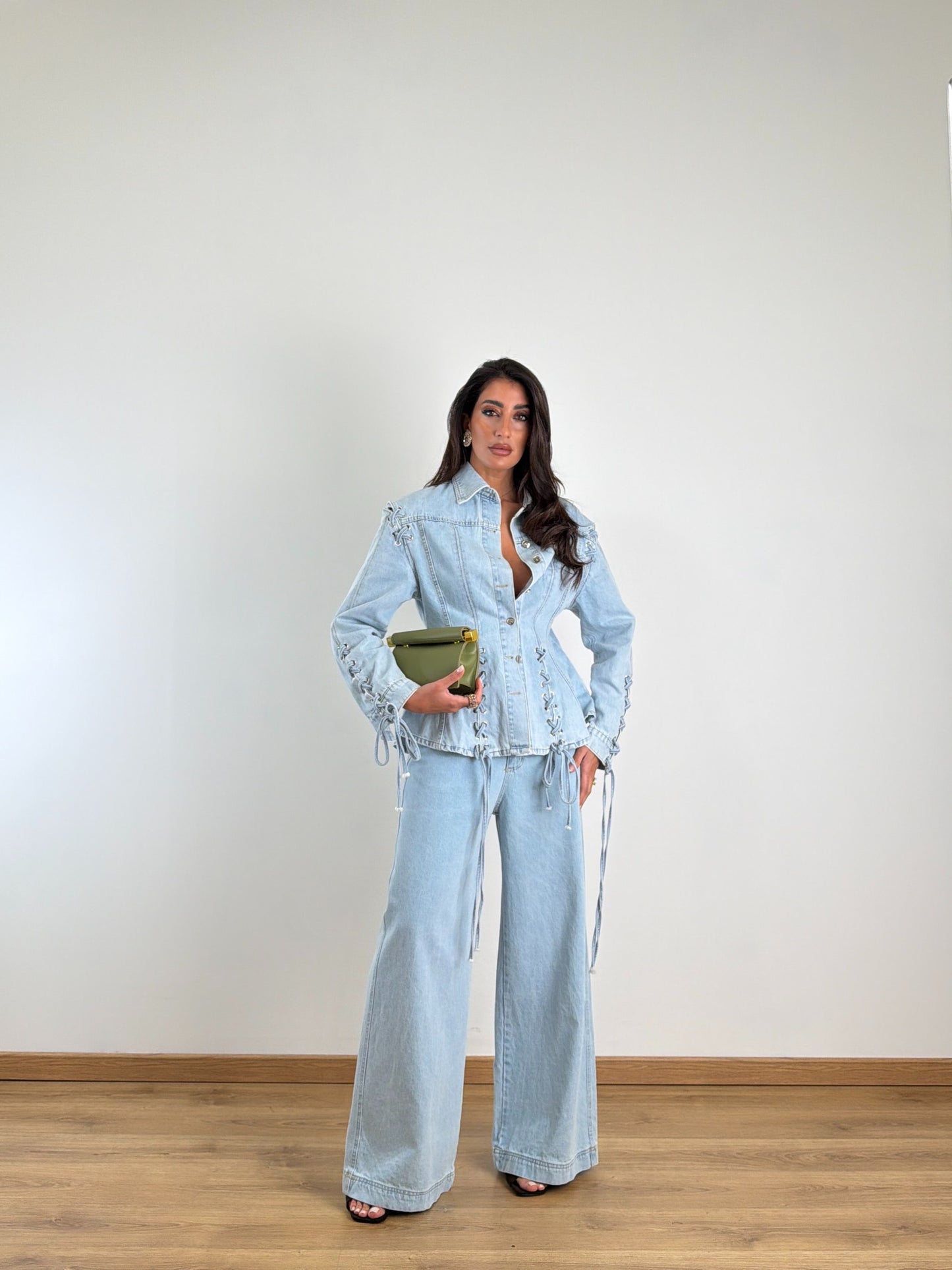 Jeans chiaro palazzo 6661