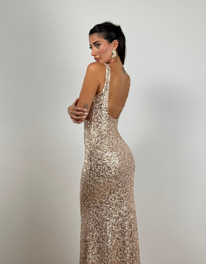 Abito SIRENA PAILLETTES GOLD 14094