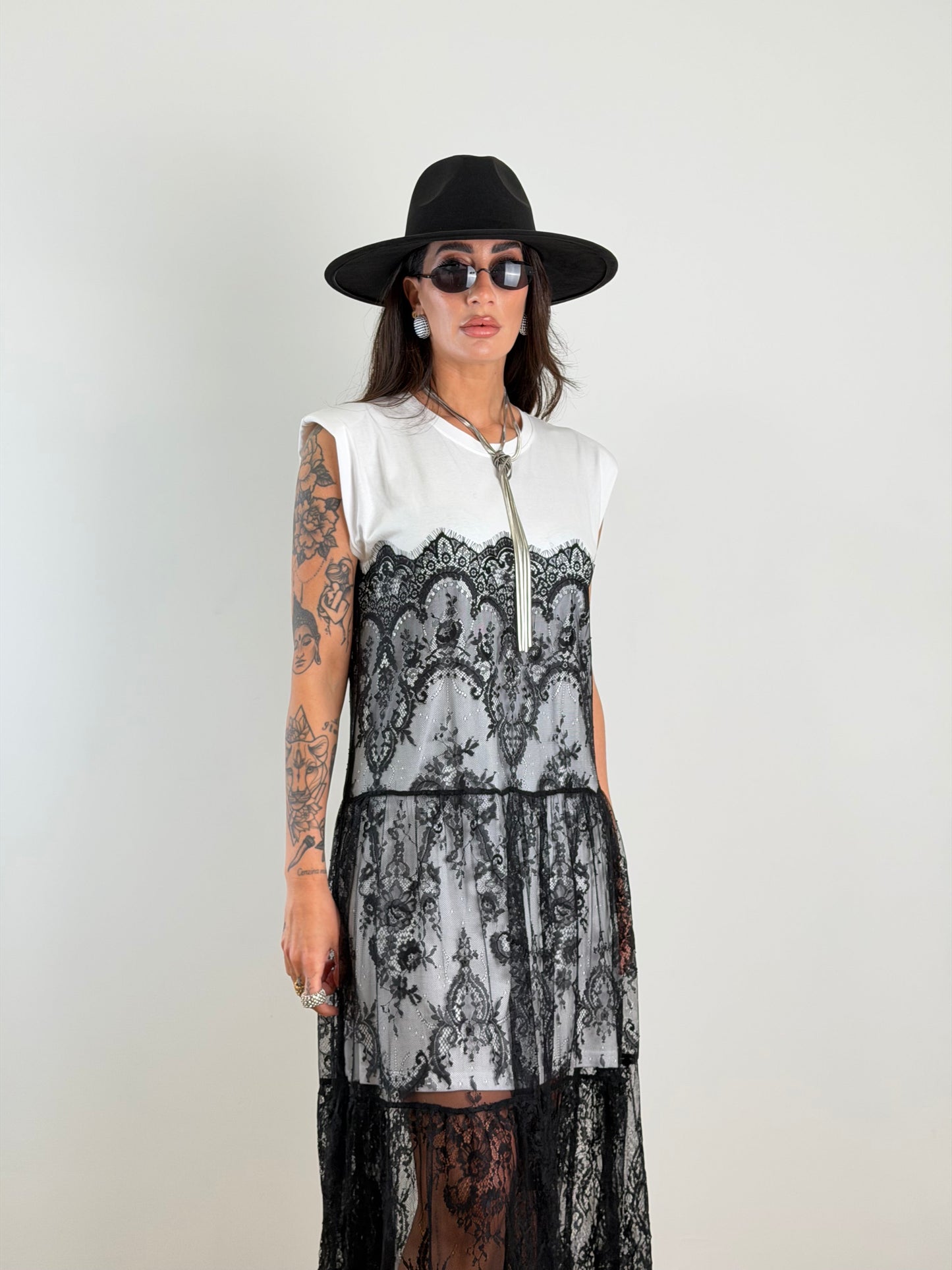 Abito Gipsy chic bianco 3340