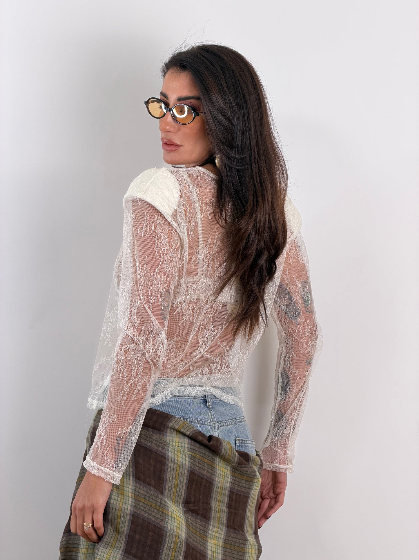 Maglia pizzo white 50319