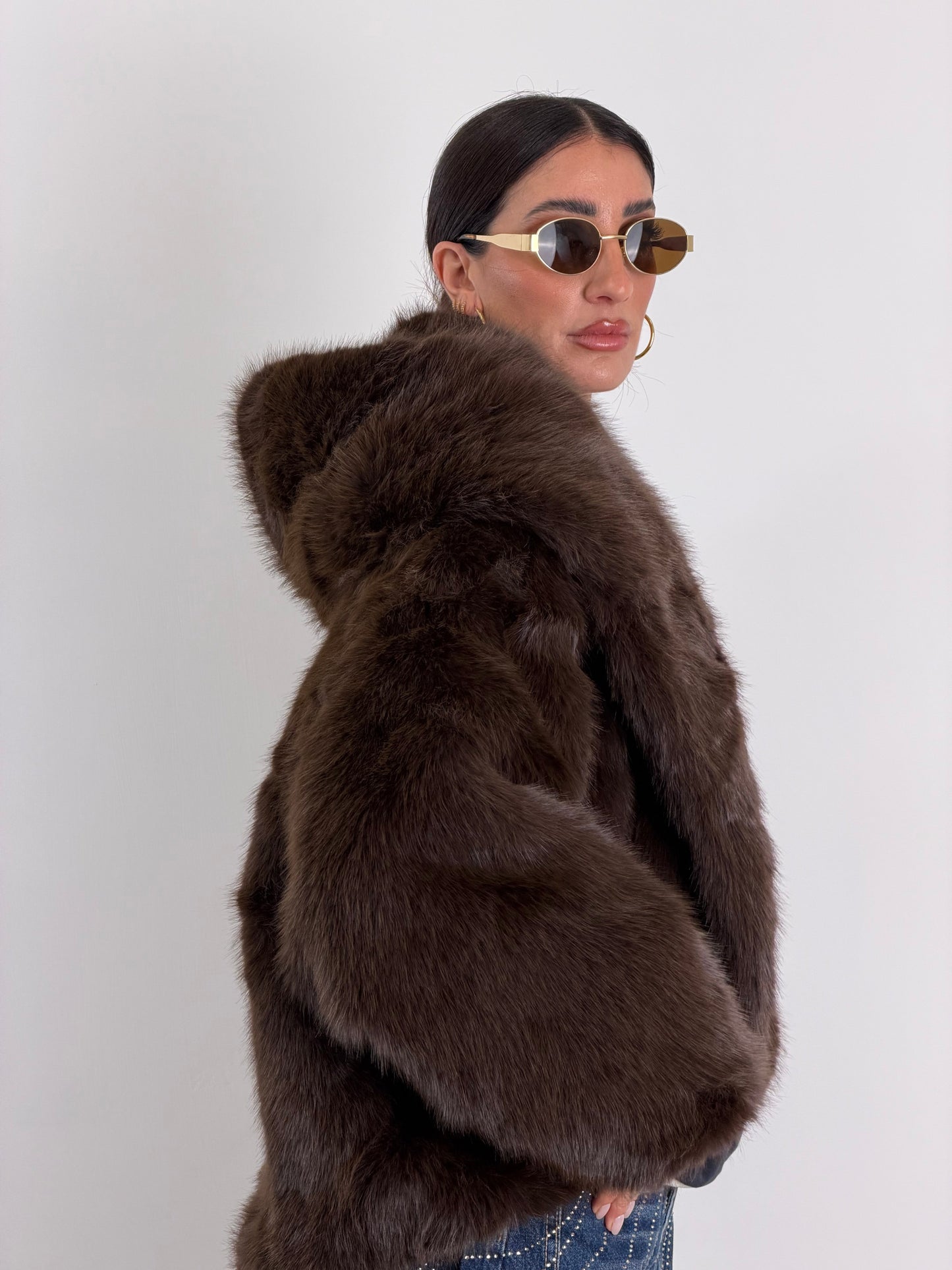Ecopelliccia Marrone 16005
