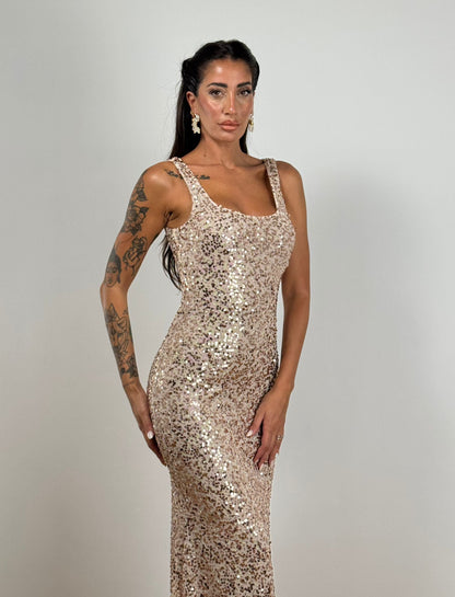 Abito SIRENA PAILLETTES GOLD 14094