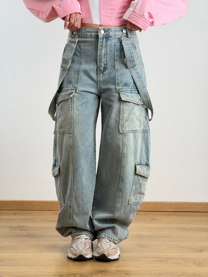 Pantaloni salopette 2048