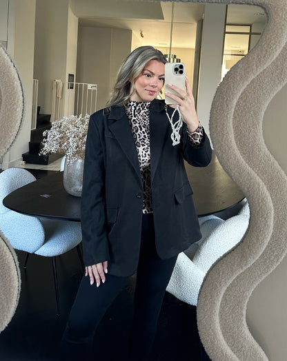 IRIS OVERSIZED BLAZER ZWART