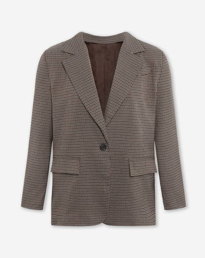 KAYLEE CHECK BLAZER BRUIN