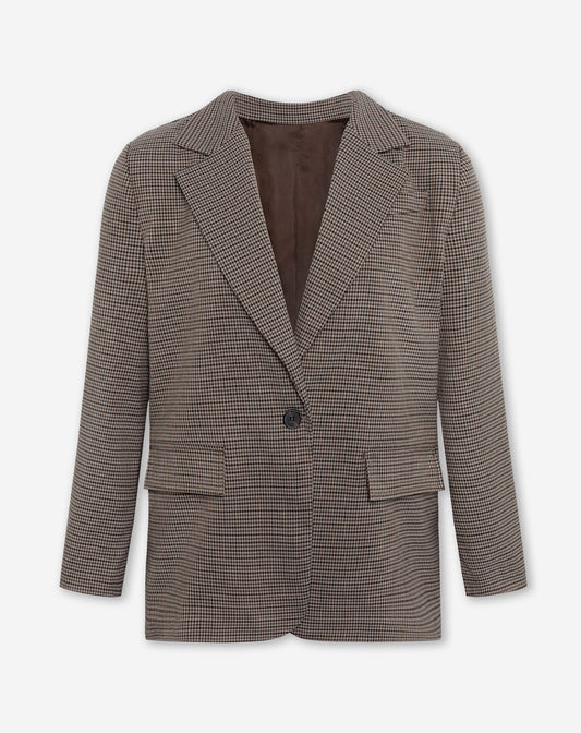 KAYLEE CHECK BLAZER BRUIN
