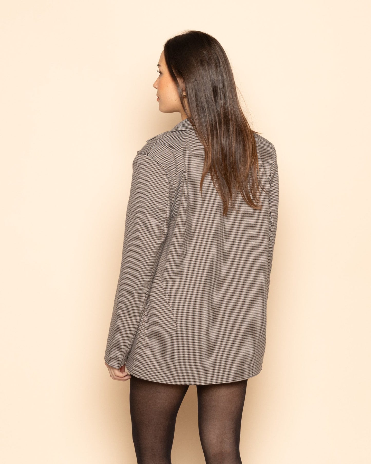 KAYLEE CHECK BLAZER BRUIN