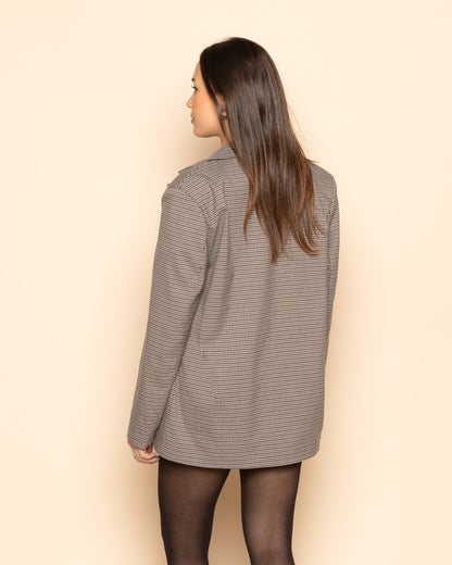 KAYLEE CHECK BLAZER BRUIN
