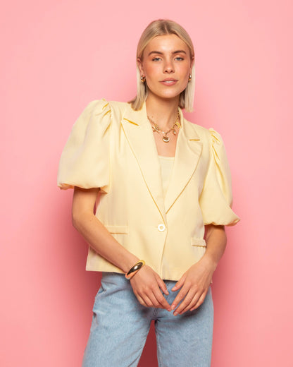 LIZZY PUFF SLEEVE BLAZER BOTERGEEL