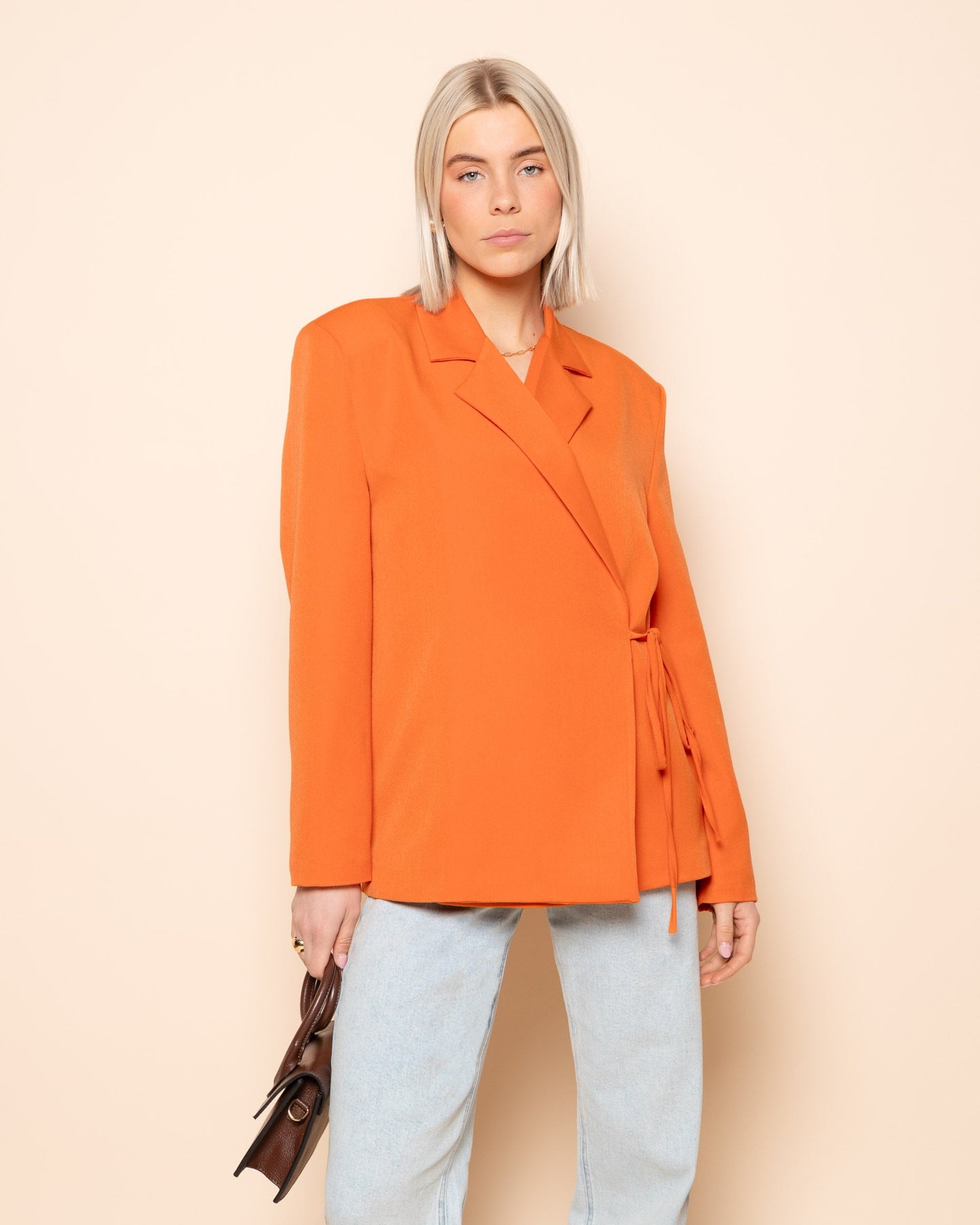 IRIS WRAP UP BLAZER ORANJE