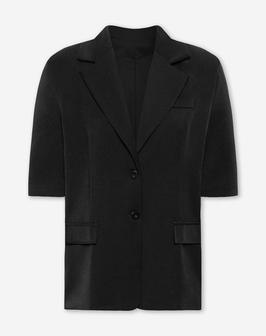 SHORT SLEEVE BLAZER ZWART