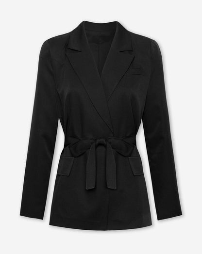 JENNY BELTED BLAZER ZWART