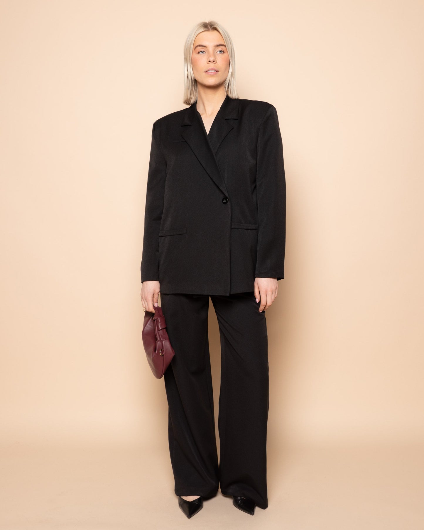 IRIS STRAIGHT LEG PANTALON TALL ZWART