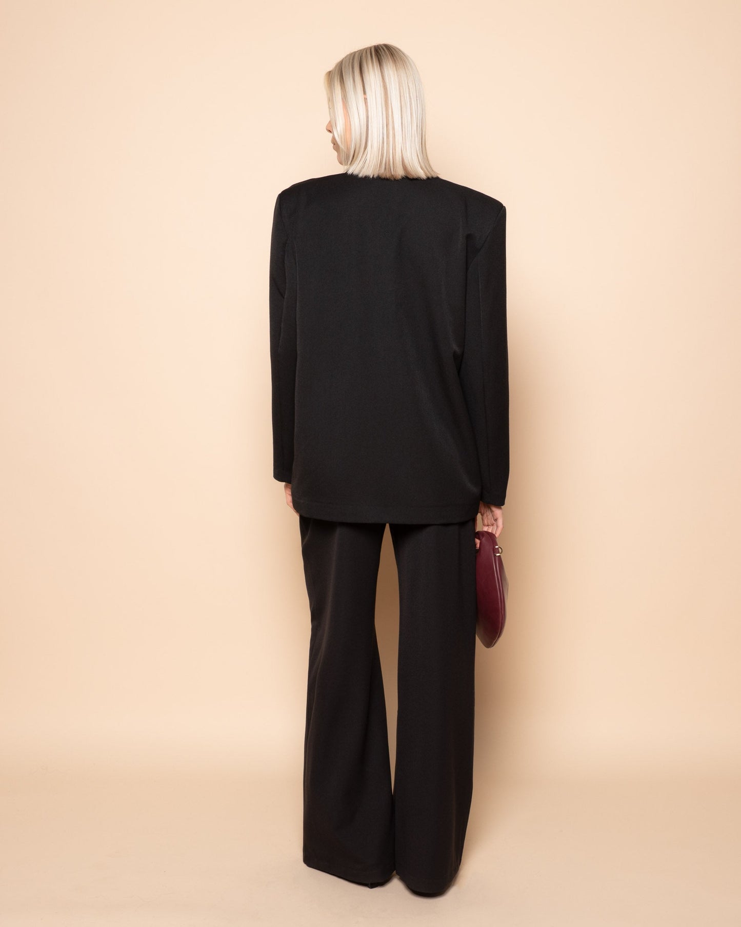 IRIS STRAIGHT LEG PANTALON TALL ZWART