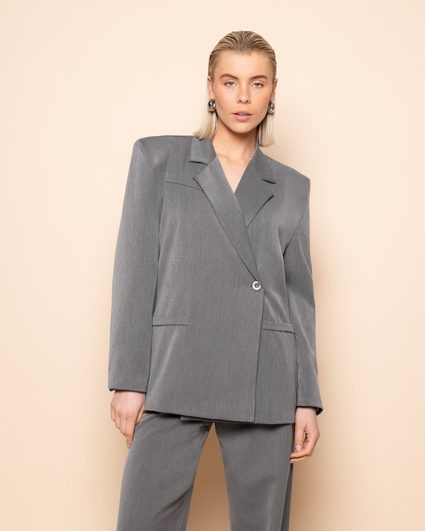 IRIS BOXY BLAZER GRIJS