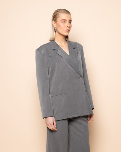 IRIS BOXY BLAZER GRIJS