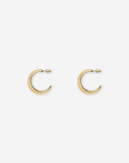 CHUNKY SMALL HOOP EARRINGS GOLD