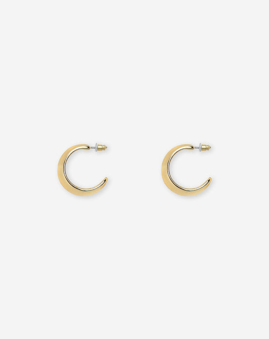 CHUNKY SMALL HOOP EARRINGS GOLD
